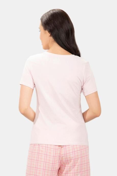 Amante Scoop Neck Sleep Tee - Happy Vibes Print — image 3